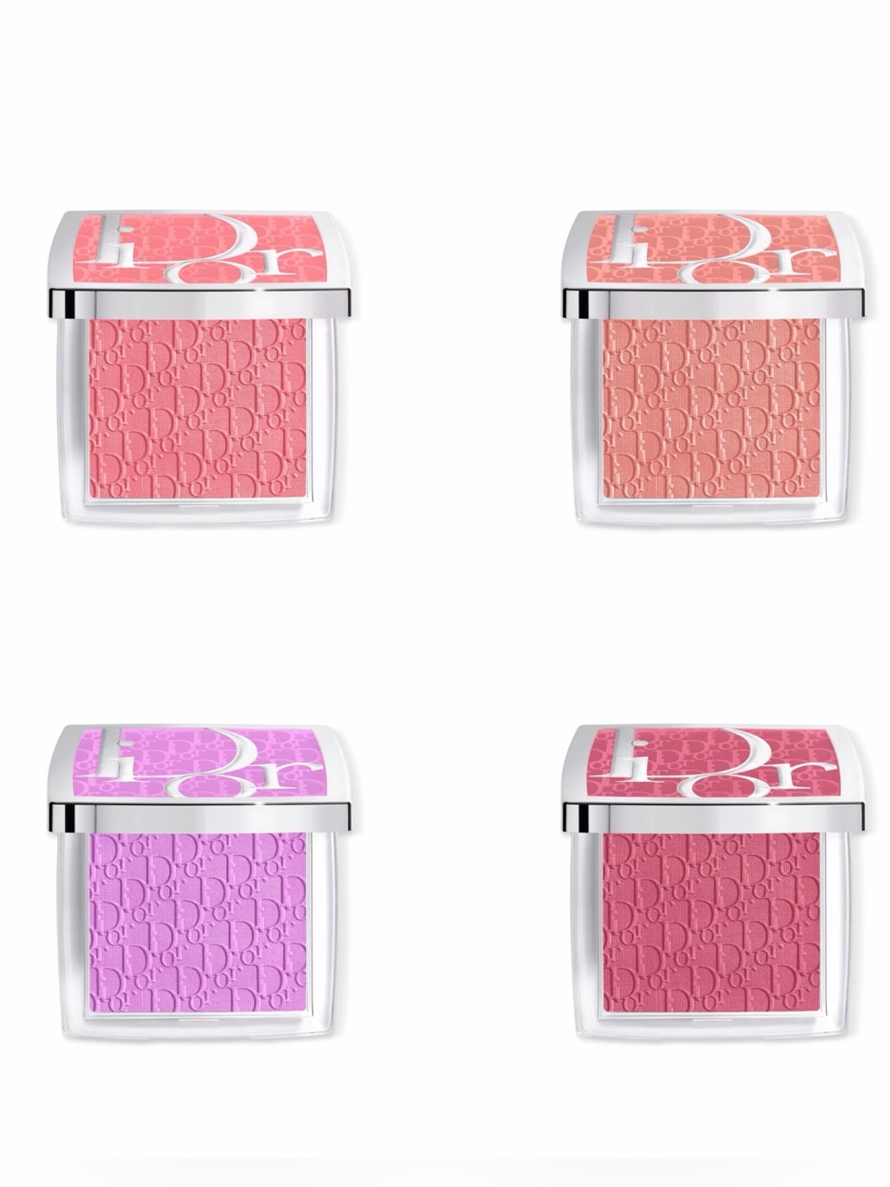 Dior Backstage Rosey Glow Powder Blush 4 shades — Rosewood, Toffee, Lilac, Candy